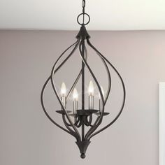 Urban Ambiance - Pendant - UQL4711 Mediterranean Indoor Pendant, 28.00''H x 16.25''W x 16.25''D, Old Bronze Finish, Cando Collection - Entryway Paint, Modern Provincial, Powder Room Lighting, Foyer Lighting Fixtures, Transitional Spaces, Multiple Candles, Bronze Ceiling, Indoor Chandelier, Traditional Candles