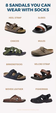 socks and sandals Man Sandals Leather Style, Type Of Shoes Men, Men Sandals Style, Men Outfits With Sandals, Sandals Outfit For Men, Shoes Style For Men, Socks With Sandals Men, Sandals With Socks Outfit Men, Sandal For Men Style