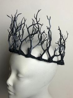 Twig Crown Headpiece Branch Headdress Woodlands - Etsy Twig Headband, Forest Witch Costume, Feral Woman, Branch Crown, Forest Crown, Twig Crown, Tree Crown, Witch Crown, Nature Crown