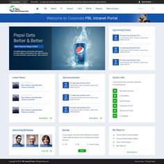 the pepsi cola website homepage