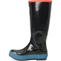 Xtratuf Women's Beach Glass 15" Legacy Waterproof Outdoor Boot - Black / Beach Glass - XWL-1BG On Sale Now! This Item Ships FREE! The Women’s Legacy Boot offers flexible, all-day comfort and the best protection against the broadest range of acids, corrosives and contaminants. This version is featured in black with a blue band around the rand and a coral accent at the top of the shaft. Roll it down to expose an interior Beach Glass Print. Beach glass expresses the transformative nature of the oce Coral Accents, Black Beach, Glass Print, Outdoor Boots, Blue Band, Waterproof Outdoor, Woman Beach, Beach Glass, Rubber Rain Boots