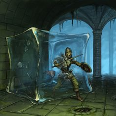 "Gelatinous Cube" by Jean-Francois Beaulieu Gelatinous Cube, Myths & Monsters, Dungeons And Dragons Art, D D Monsters, Fantasy Role Playing, Pathfinder Rpg, Role Playing Game