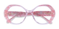 Pink geometric eyeglasses available in variety of colors to match any outfit. These stylish full-rim, large sized acetate eyeglasses include free single-vision prescription lenses, a case and a cleaning cloth. Fun Glasses Frames, Funky Glasses Frames For Women, Cute Glasses For Women, Colorful Glasses Frames, Pink Glasses Frames, Cool Glasses Frames, Unique Glasses Frames, Geometric Eyeglasses, Glasses Inspiration