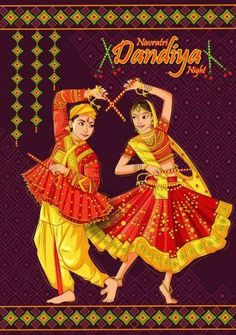 Dandiya Night, Indian Classical Dancer, Dancer Drawing, Happy Durga Puja, Doodle Paint, Indian Women Painting, Indian Couple, Drawing Competition