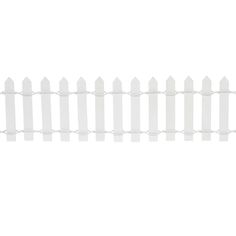 a white picket fence on a white background