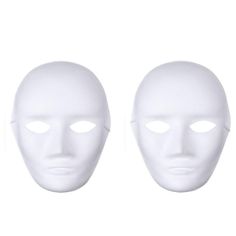 PRICES MAY VARY. Made of high quality paper pulp material, durable and long lasting, pack of 12 DIY white mask, blank design, you can use your imagination to DIY your own unique mask The size fit for most adult face, elastic strap to hold it on for comfortable fit Perfect for your Halloween, Jabbawockeez,Hiphop,Drama,Masquerade or other craft projects Scary blank face ghost design makes it a great prop for Halloween party and other parties to activate exciting and mysterious atmosphere Package C Cosplay Masks, Blank Face, Mask Paper, Unique Masks, White Mask, Mask Halloween, Ghost Design, Elastic Rope, Masquerade Mask