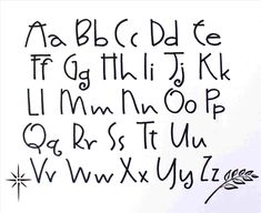 the letters and numbers are drawn in black ink on white paper with an arrow pointing to them