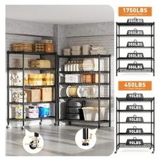 Drevy Shelves For Storage, Storage Pantry, Heavy Duty Shelving, Garage Storage Shelves, Metal Shelving, Metal Shelving Units, Wire Shelf, Shelving Racks, Garage Shelving