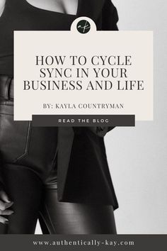 Read this blog post to learn how to use cycle syncing techniques to increase your energy, boost your productivity and align your menstrual cycle to your life so that you and your business can thrive! Cycle syncing, women's health, menstrual cycle, periods, hormone health Hormone Health