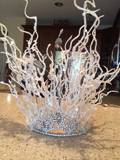 Ice Queen Headpiece Diy, Ice Queen Crown Diy, Snow Queen Crown, Snow Queen Makeup