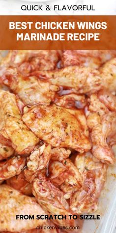 the best chicken wings marinade recipe from scratch to sizzle with text overlay