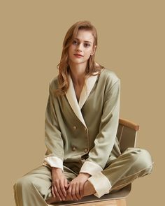 Indulge in the epitome of luxury and elegance with our Luxury French-Style Double-Row Buttons Velvet Pajama. Crafted with meticulous attention to detail, this pajama set combines timeless French-style with the perfect blend of comfort and sophistication. Double-Row Buttons Home Wear Pajama Outer Layer Skin-friendly and breathable, shiny and glossy, fine and soft, resistant to pilling Inner Layer-Hi-Tech Thermal Insulation Heavyweight Insulating Fabric 3 Colors for Luxury Pajamas for Women Elevat Elegant Long Sleeve Sleepwear Set, Elegant Silk Sleep Sets, Elegant Silk Sleepwear Sets, Luxury Silk Long Sleeve Sets, Luxury Long Sleeve Silk Set, Silk Long Sleeve Pant Set For Work, Luxury Pjs, Classic Loungewear, Linen Nightgown