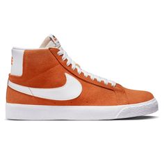 Orange Nike Blazers, Nike Blazers 77, Nike Sb Zoom Blazer Mid, Nike Sb Zoom Blazer, Nike Sb Blazer, Nike Skateboarding, Nike Blazers, Air Element, Authentic Jordans