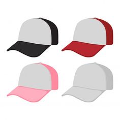 Diseño de colección de gorras. Vector Pr... | Premium Vector #Freepik #vector #fondo Cap Collection, Collection Design, Graphic Editing, Premium Vector, Graphic Resources, Vector Free, Scrapbooking, Collage, Quick Saves