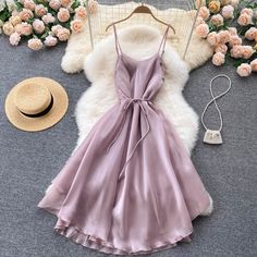 Cute tulle short A line dress fashion dress · Little Cute · Online Store Powered by Storenvy Short A Line Dress, Mesh Party Dress, Short Dress Styles, French Dress, Short A, Midi Sundress, Lilac Dress, Fairy Dress, Line Dress