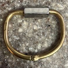 Rare Find! Inside Diameter About 2 1/2” Silver And Gold Hinged Opening Mens Accessories Jewelry, Silver And Gold, Cuff Bracelet, Screw, Silver Gold, Mens Accessories, Cuff, Bracelet, Silver