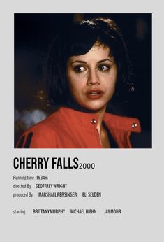 the poster for cherry falls, starring actress and director