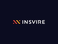 the logo for insvre is shown in red, yellow and blue on a black background