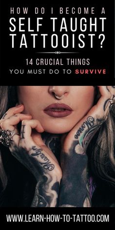 a woman with tattoos and piercings on her arms is holding her hands to her face