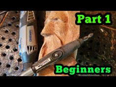 a cordless electric tool is sitting on a piece of wood with the words part 1 beginner's guide