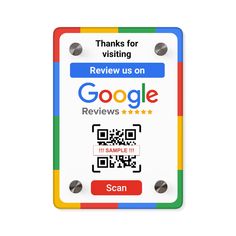 a google badge with the words, thank for visiting review us on google reviewss