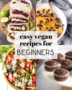 easy vegan recipes for beginners that are delicious and nutritious to eat