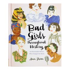 the book bad girls throughout history is on display