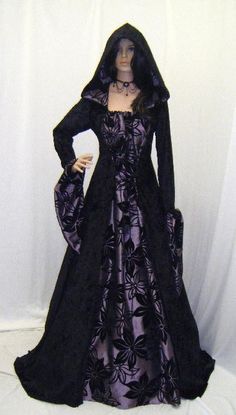 Vampire Wedding, Fashion Fantasy, Gothic Vampire, Hooded Dress