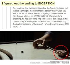 someone is trying to figure out how to end an inception in the text