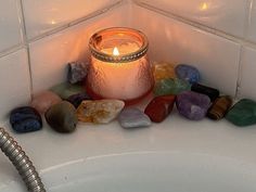 Bath Aesthetic, Crystal Bath, Pretty Rocks, Season Of The Witch, Glow Up?, Not Mine, Girly Things, Stones And Crystals, Dream Life