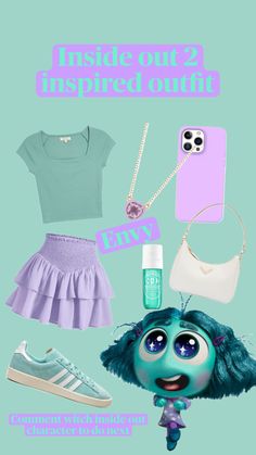 an assortment of items that include shoes, handbag and cell phone with caption