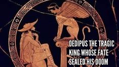 an ancient greek vase with the words deplus the magic king whose fate sealed his dom