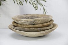 Vintage Wood Bowl - Medium Dough  Debra Hall Lifestyle Dough Bowl Ceramic, Large Wooden Dough Bowl, Wooden Dough Bowls For Sale, Wabi Sabi Home Decor, Hand Carved Extra Large Wood Dough Bowl, Large Wooden Bowl, Marble Pillow, Wooden Dough Bowl, Rustic Centerpieces