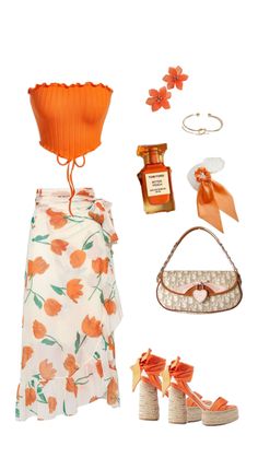 Your favourite orange colour Orange Outfit, Baggy Pants, Mein Style, Modest Fashion Outfits, Girly Outfits, Spring Summer Outfits