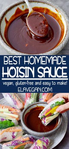 the best homemade hoisin sauce recipe is made with vegan, gluten - free and easy to make