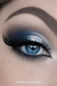 Xv Makeup, Charcoal Eye, Lilac Eyeshadow, Blue Eyeshadow Looks, Smokey Eye Makeup Look, Blue Smokey Eye, Makeup Looks For Blue Eyes, Purple Smokey Eye, Silver Makeup