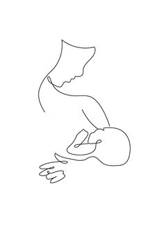 a line drawing of a person sitting on the ground with their feet crossed and one hand extended