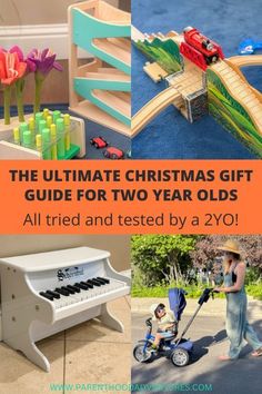 Finding a gift for your 2 year old toddler? Here's the ultimate Christmas gift guide for little ones, all tried and tested (and loved) by a 2 year old boy! From piano, train sets to sticker books, start shopping with the help of this gift guide now. Gifts For A 2 Year Boy, Kids Travel Bed, Organizing Stickers, Baby Travel Toys, Baby Hiking, Sticker Books, Christmas Gifts For Boys, Ultimate Gift Guide