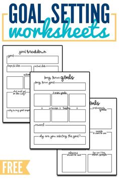 the goal setting worksheet for students to practice their writing skills and help them learn how