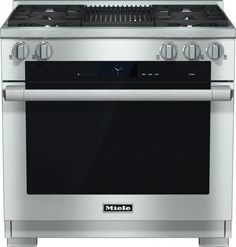 a stainless steel stove with two burners and an oven door on the front side