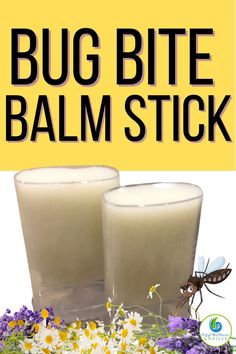 Bug Bite Balm Stick Essential Oils For Bug Bites, Natural Bug Bite Relief, Essential Oils For Mosquitoes, Remedies For Mosquito Bites, Medicinal Herbs Remedies, Homemade Balm, Herbs Remedies, Homemade Salve