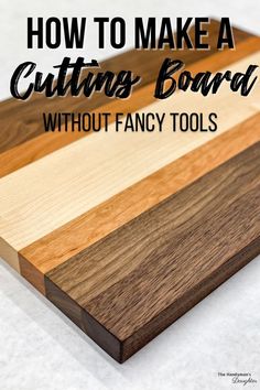 Want to make a cutting board, but don't have all the required woodworking tools? A cutting board kit comes ready for glue and clamps! 2x3 Wood Projects, Handmade Wood Decor, Diy Woodworking Tools Homemade, Charcuterie Board Ideas How To Build Out Of Wood, Kitchen Board Ideas, Wood Clamps Diy, Wood Engraving Diy, Diy Charcuterie Board How To Make Wood, Wooden Projects Diy