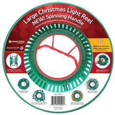 Picture of lights wrapped on a Large Christmas Light Storage Reel Christmas Light Storage, Miniature Lights, Fleet Farm, Icicle Lights, 20 Gifts, Online Tutorials, Christmas Accessories, Christmas Light, Extension Cord