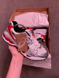 #asics #red #shoe #rare #dhgate Asics Sneakers, Gel Kayano, Cute Sneakers