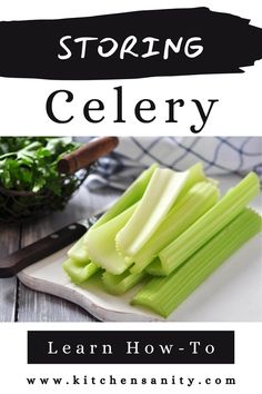 How To Store Celery In The Fridge Store Celery, How To Store Celery, How To Store Cucumbers, Freezing Vegetables, Fruit And Vegetable Storage, Nutrition Articles, Frozen Veggies, Healthy Nutrition