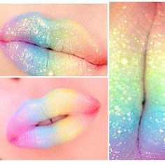 Pastel Makeup Rainbow EyeShadow- The Dreamiest Ways to Wear It. Rainbow Eyes. Rainbow Makeup. Pastel. Cruelty free & Vegan Beauty Subscription Box Makeup Bibir, Extreme Make-up, Electric Art, Pastel Lips, Kristina Webb, Mekap Mata