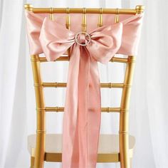 5 pack - 6x106 Dusty Rose Satin Chair Sashes Wedding Chair Sashes, Rose Gold Satin, Chair Bows, Chair Ties, Chair Sash, Bow Sash, Chair Sashes, Dusty Rose Color, Bow Tie Wedding