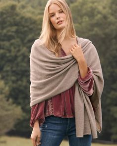 Cast in warm, weighty cashmere, our customers' favorite Cashmere Wrap is just right for cool evening strolls, working from home this time of year, and whenever you're inclined to receive compliments. Its substantial, plush hand makes for an elegant layer or exquisite scarf. Garnet Hill Cashmere Wrap, Alfresco Wedding, Elegant Shawl, Cozy Wrap, Cashmere Wrap, Garnet Hill, Lovely Colors, To My Daughter, Garnet