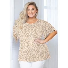 SHOWMALL Plus Size Clothes for Women Double Ruffle Short Sleeve Tunic Shirt Summer Tops Loose Fitting Clothing Comfy Womens Tops And Blouses - Womens plus size tunic tops are made of soft and lightweight fabrics to make you feel comfy in all seasons, especially in hot summer. It is a very cute and stylish tee shirt top with double ruffle that will definitely look elegant on your figure. Material: Plus size summer tops made of soft and lightweight fabric, is super breathable, stretchy and comfort Plus Size Tops For Women Blouses, Loose Fitting Clothes, Flowy Tops Summer, Plus Size Clothes For Women, Plus Size Summer Tops, Plus Size Tops For Women, Chic And Curvy, Plus Size Tunic, Fitting Clothes