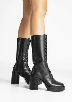 Toma Black Como Calf Boots Leather Conditioner